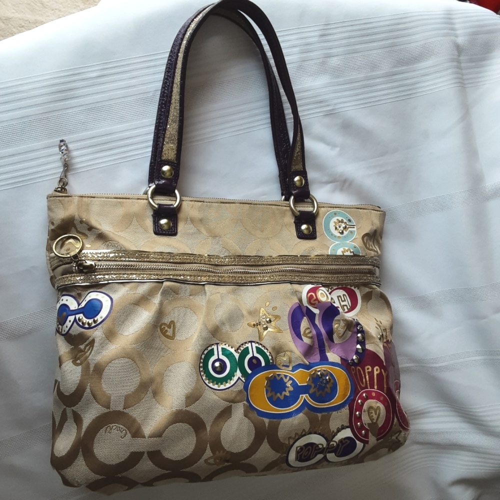 Cute Coach Poppy Glam Gold & Purple